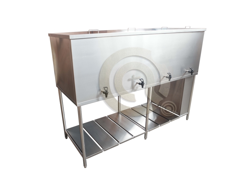 Stainless Steel Drink Station with Removable Undershelf